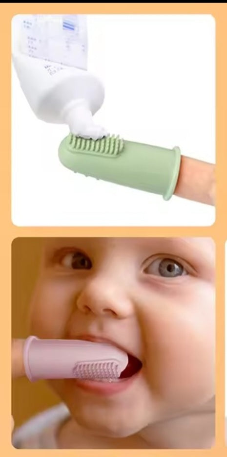 מברשת אצבע מסיליקון לתינוק 🦷