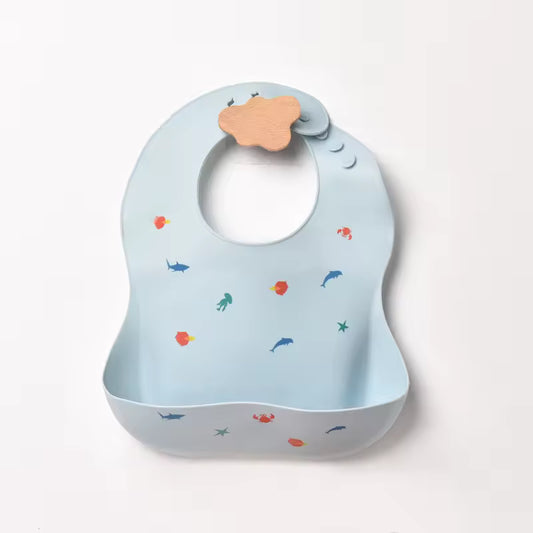 סינר סיליקון עם כיס לתינוק🧸